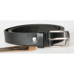 Černý kožený opasek šířka 30 mm, délka 115 cm