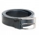 Pánský černý kožený opasek šířka 38 mm, délka 140 cm