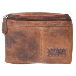 Kožená malá taška Lozano na pásek z pevné kůže s látkovou podšívkou