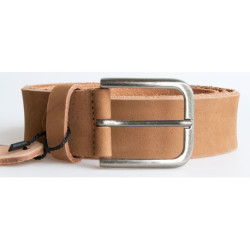 Kožený opasek z 4 mm silné kůže, světle hnědý, šířka 38 mm, délka 120 cm