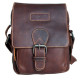 Menší pánská taška Lozano z pevné kůže s popruhem přes rameno ROZBALENÁ